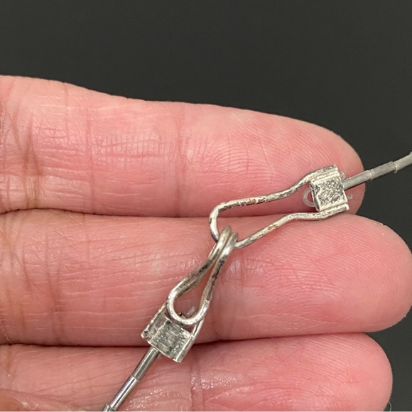 Vintage Native American Zuni Southwestern Liquid Silver Bird Fetish Necklace - Picture 14 of 16